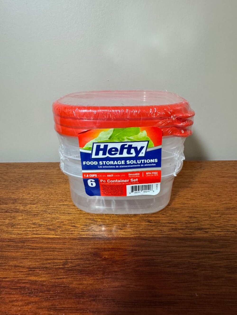 Hefty Food Storage Solutions - 1.8 cup container - set of 3 - SEALED
